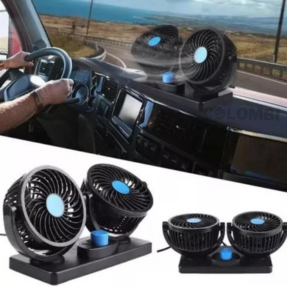 Ventilador FRESHCAR Doble Cabezal 360º - Para Auto